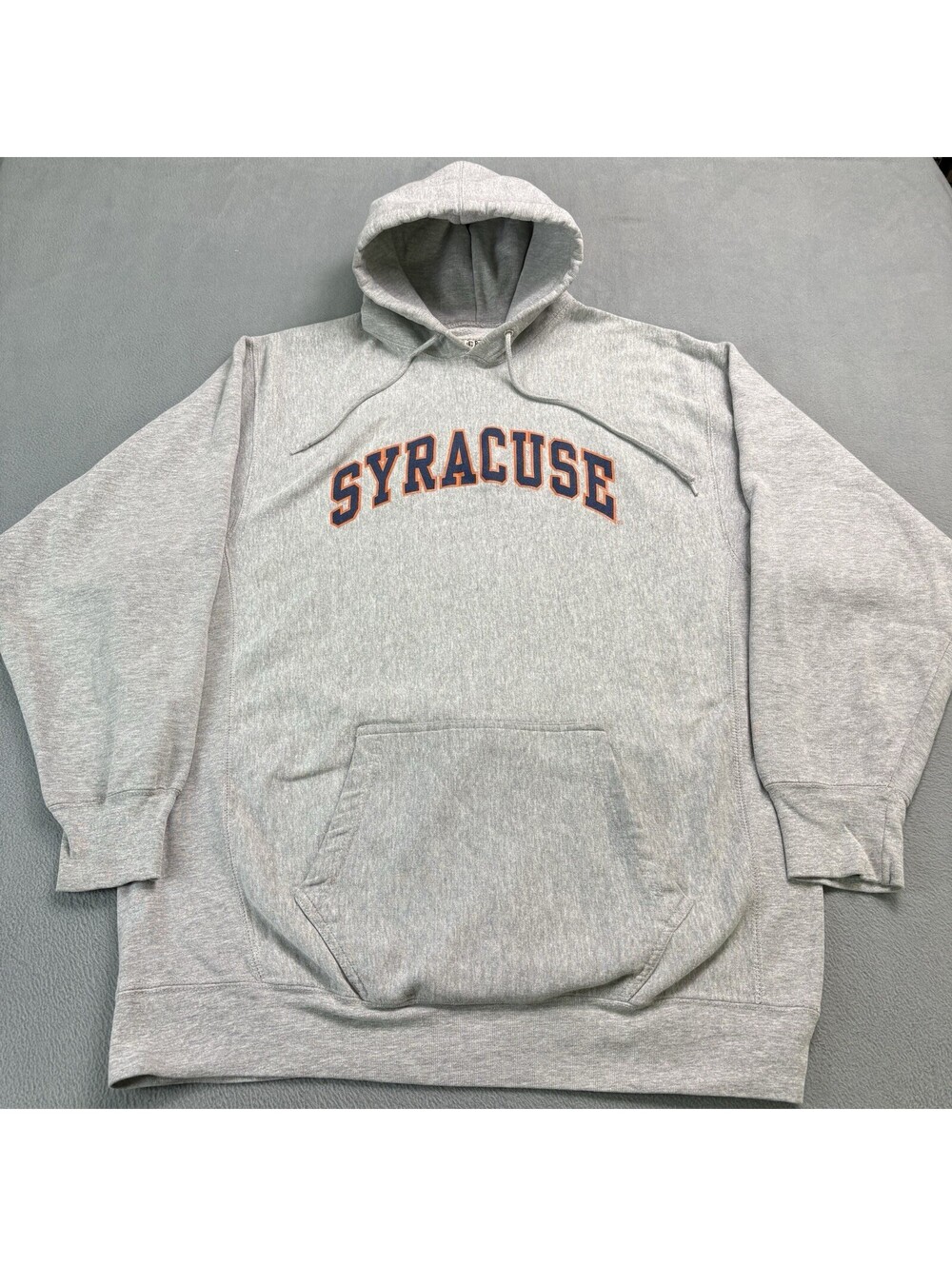Vintage Syracuse University Pullover Hoodie Size XL Gray (Small Hood)